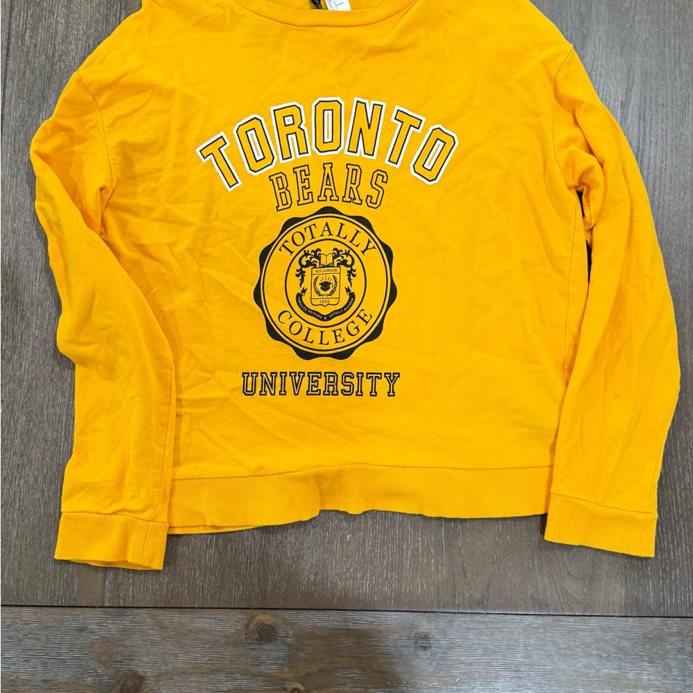 H&M Divided Yellow Sweatshirt